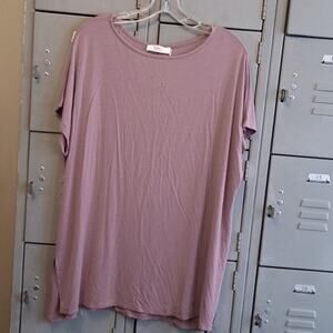 Cute mauve pullover top knit by a.gain - new with tags Size LARGE